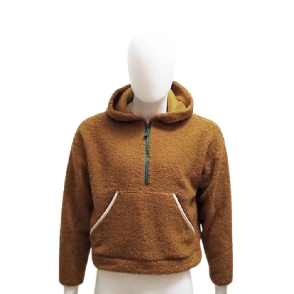 🛍️B1G1F🛍️NWT Women's Half-Zip Sherpa Anorak Jacket - Wild Fable - XS - Picture 2 of 7